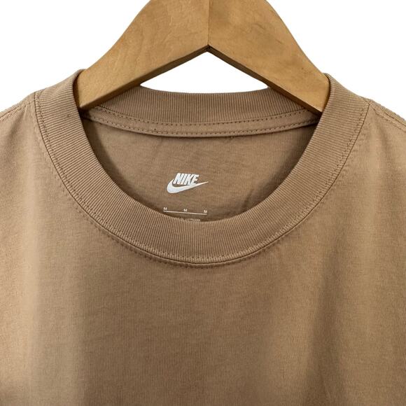 Nike Max 90 Standard T Shirt Tan Mens Size M 100% Cotton Soft Relaxed Fit Sports - Picture 5 of 10